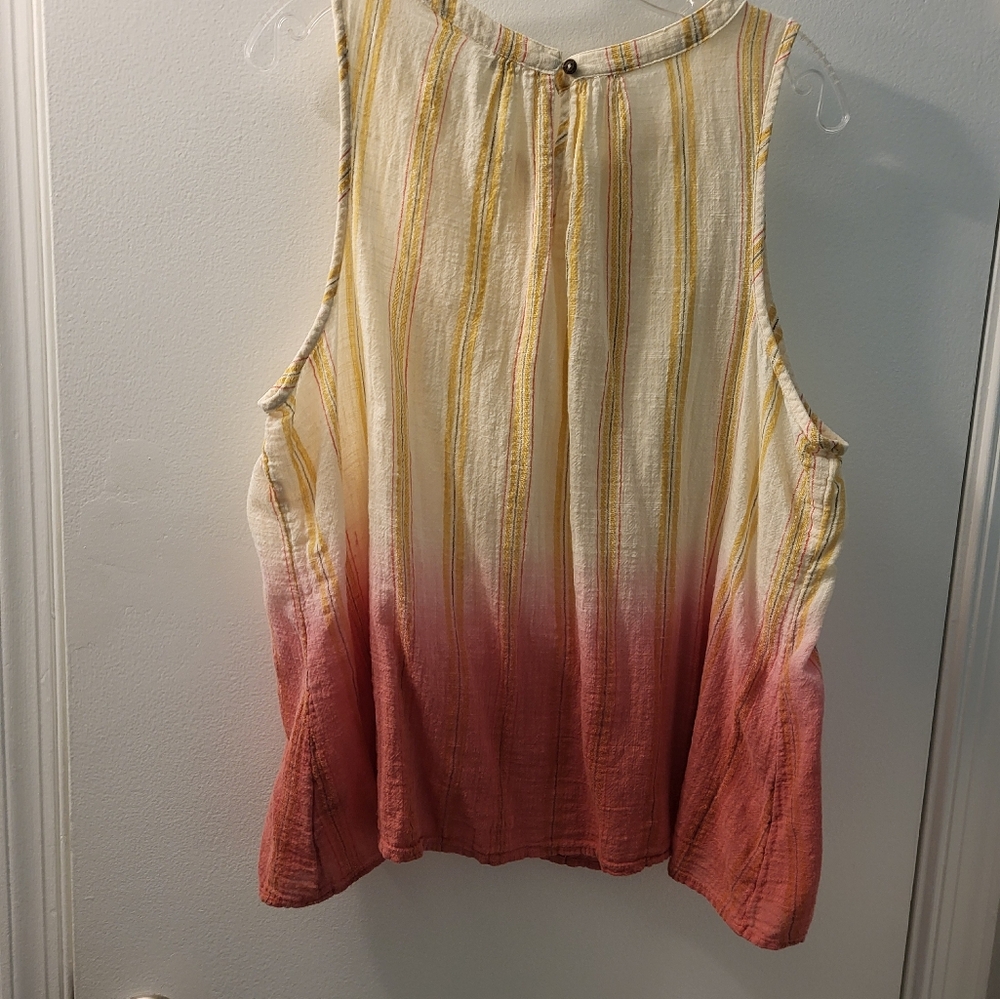 Cotton XL ombre top - Picture 2 of 4